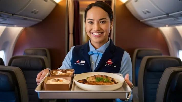 Does Delta Air Lines serve food?