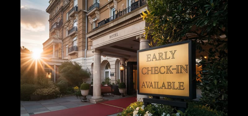 How to get an early check-in at a hotel
