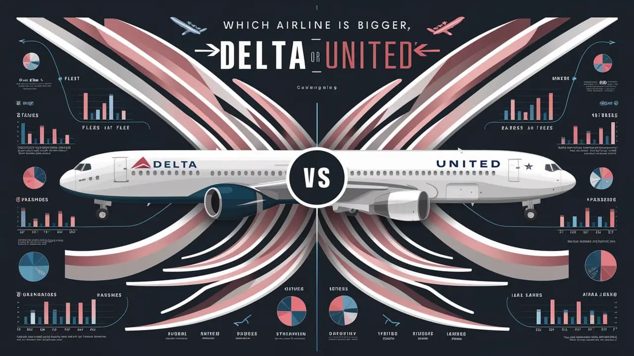 Which airline is bigger, Delta or United?