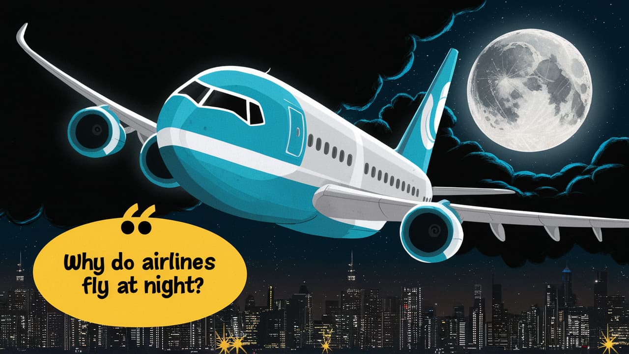 Why do airlines fly at night?